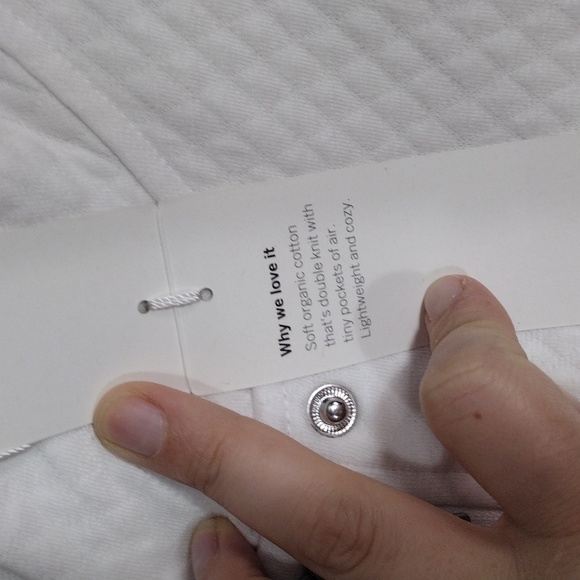 Nwt Eileen Fisher white hooded long jacket size large - Picture 12 of 14